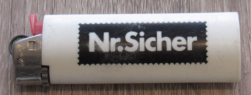 Werbe feuerzeug sicher - feuerzeug, nr.sicher