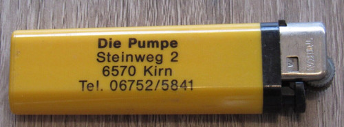 Werbe feuerzeug die - die, pumpe