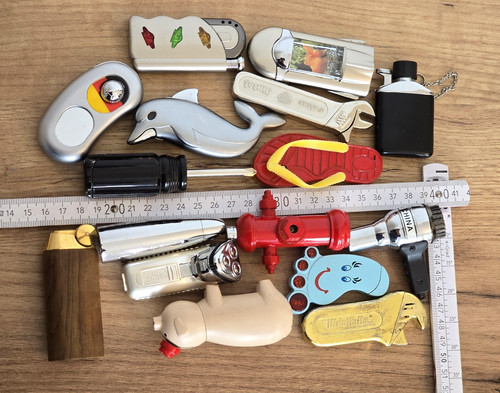 16x vintage feuerzeuge - vintage,