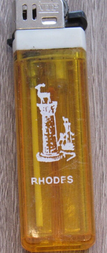 Werbe feuerzeug rhodes - feuerzeug,