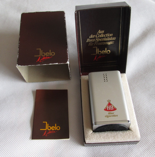 Ibelo zahn werbefeuerzeug - ibelo, h.zahn