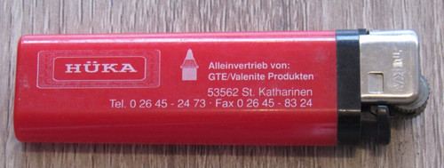 Werbe feuerzeug hüka - werbe,